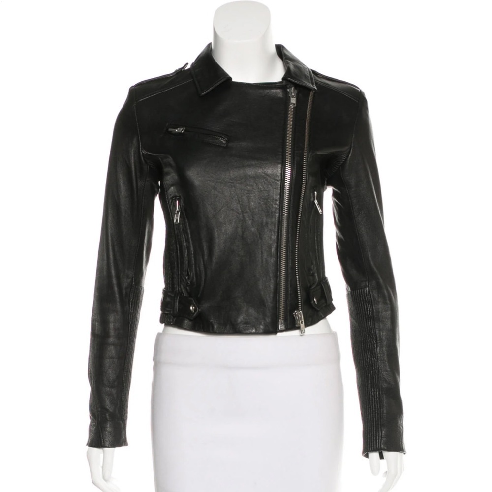 RARE IRO Evana motor jacket black size 36 size small